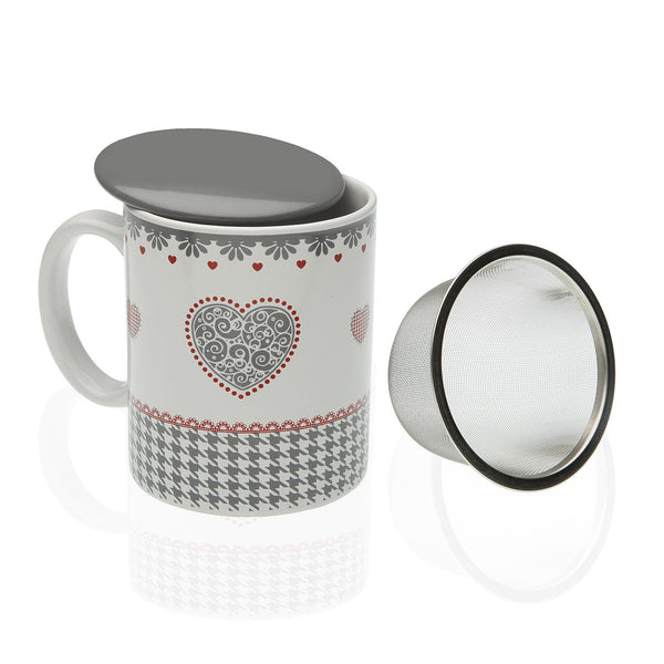 Tazza con infusore cuore